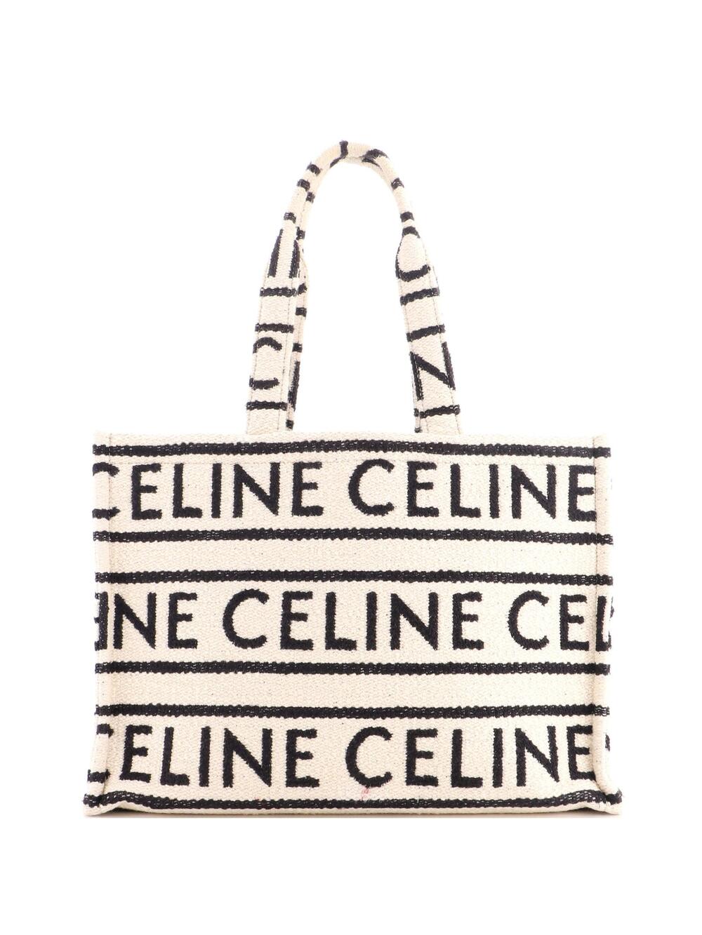 Celine Cabas Thais Tote Logo All Over #349282C15B